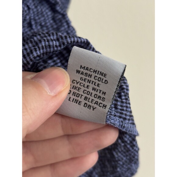 Habitat Clothes To Live In Womens XL Button Up Shirt Crinkle Gray Minimalist - Picture 4 of 6